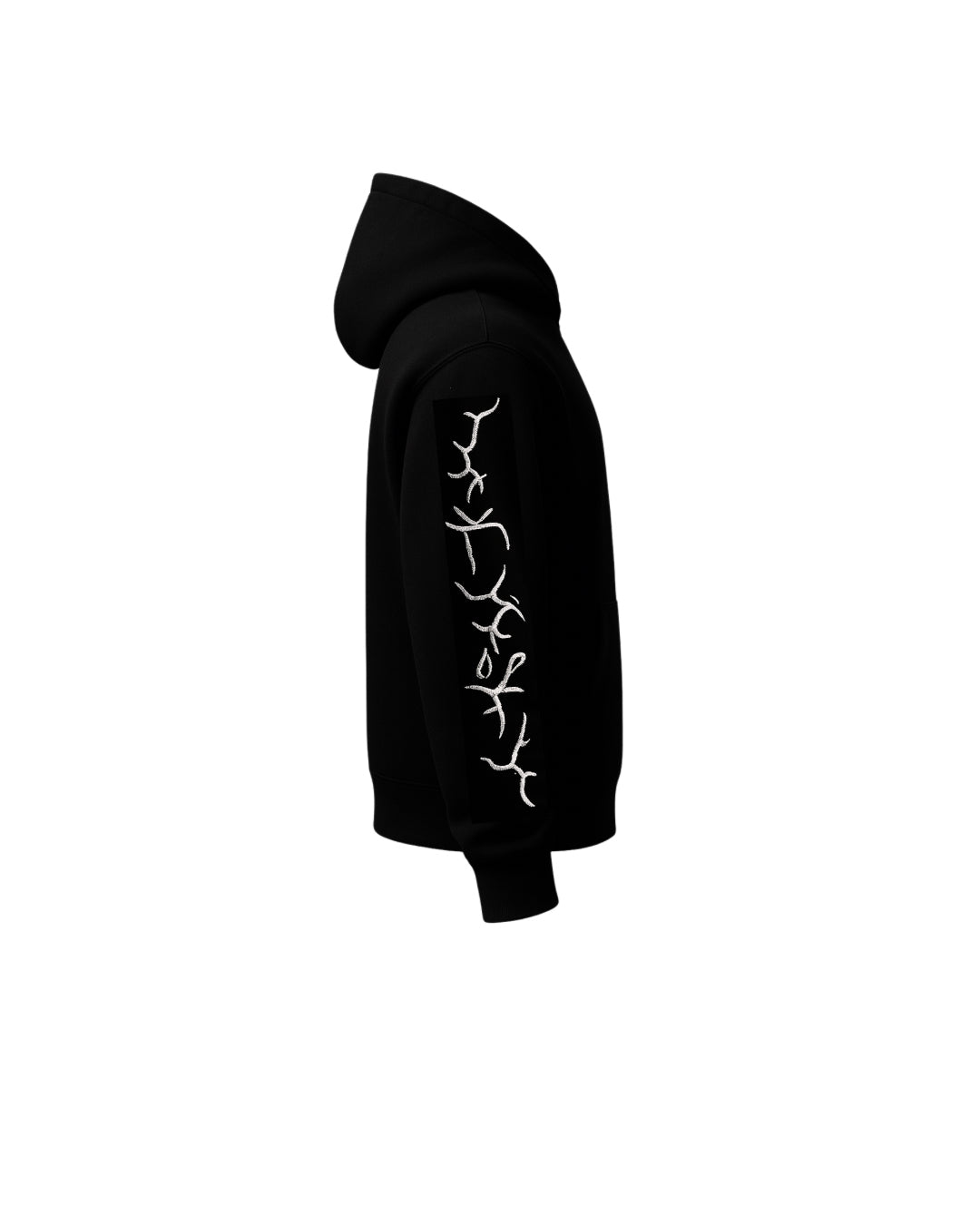 The Embroidered White Lines Hoodie